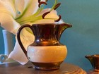 GORGEOUS!! 1800s ANTIQUE ENGLISH COPPER  LUSTERWARE Cream-Banded small Pitcher❗️ — photo 3