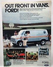 1979 Ford Econoline 150 Custom Van Cruising Retro Original Print Ad 1970s
