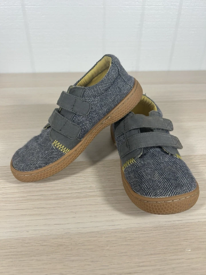 Zapatilla deportiva Livie & Luca Hayes azul gris doble gancho y bucle niños talla 13 sin corbata Foto 2 de 4