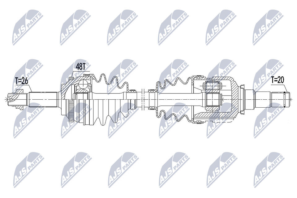 NPW-TY-100 NTY Drive Shaft for TOYOTA