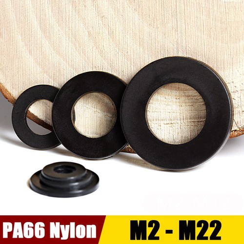 Plastic Nylon Flat Spacer Washer Insulation Gasket Ring For Screw Bolt