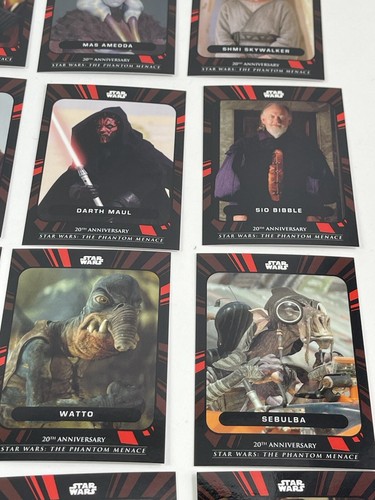 TOPPS ON DEMAND STAR WARS PHANTOM MENACE 20th ANN. 25 CARD Set 8/10 Jar-Jar - Picture 7 of 13