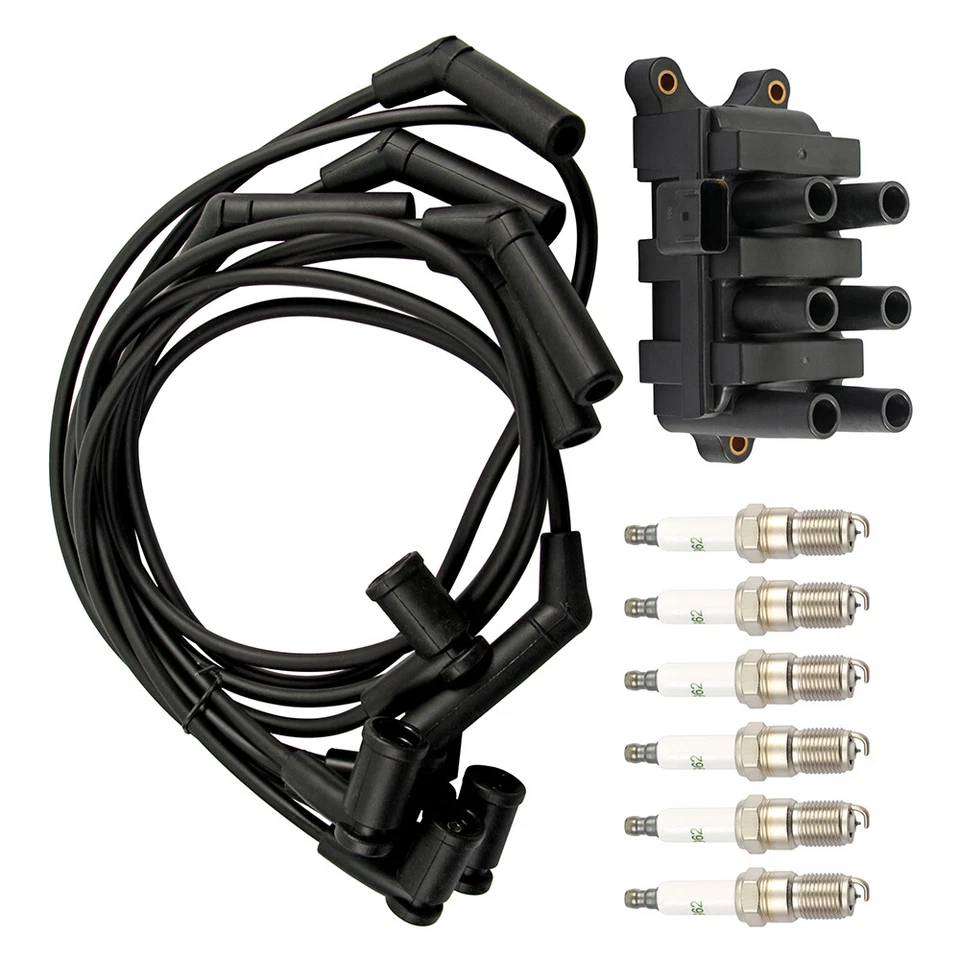 Ignition Coil+6 Spark plug+6 Wire FD498 For Ford F150 E150 Taurus Mazda Mercury - Image 2 of 4