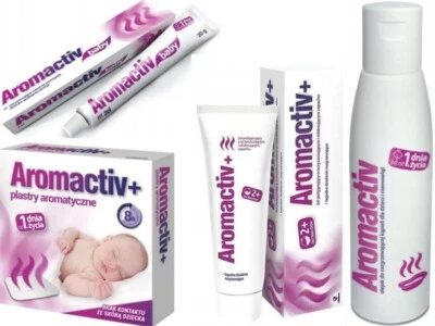 AFLOFARM Verstopfte nase Aromactiv +, Aromapflaster 5 Stück, Gel 20/50g, Badeöl 125ml