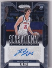 2024-25 Panini Prizm NBA No. SS-PJH PJ Hall Rookie Auto