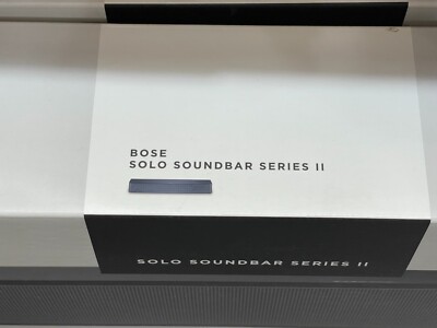 Bose Solo Soundbar Series II with Wall Bracket, Remote Control