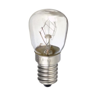 Glühbirne E14 15W 230-240V Leuchter / Nähmaschine etc. Glaskolben klar 360-55