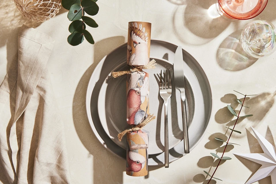 Galletas de Navidad - BonBons - 8 x Hechas a Mano, "Cacatúa Rosa" - Sin Plástico Foto 2 de 4