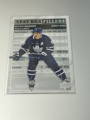 2023-24 UD Upper Deck Series 1 Stat Box Fillers SB-7 Mitch Marner - Toronto