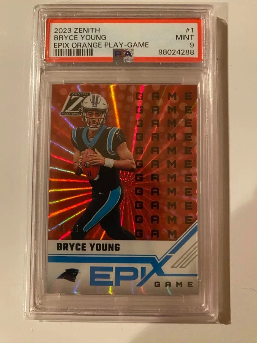 Bryce Young Panini Zenith Epix Orange Play #1 Game