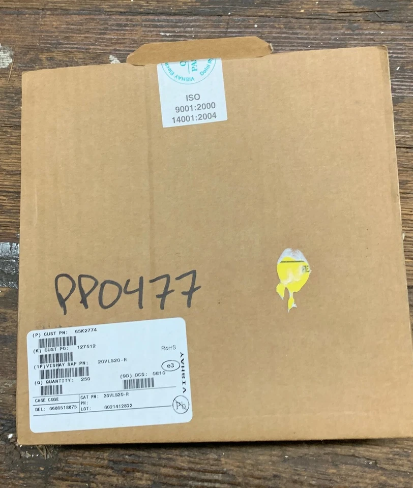 VISHAY 20VLS20-R CERAMIC DISC CAPACITOR NEW IN BOX OF 250  - image 4 of 4