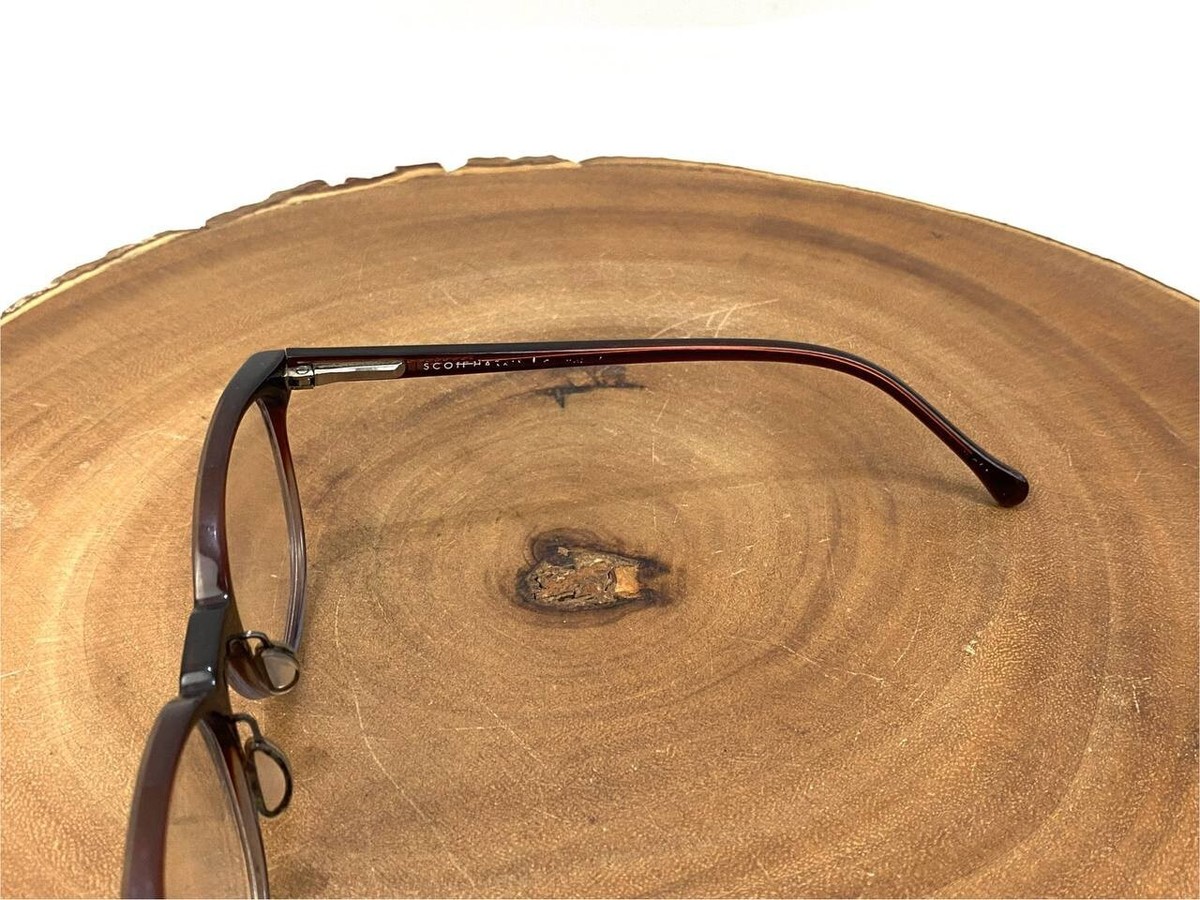 Scott Harris‎ Europa Eyeglasses Frame Only SH-574 52-17-140 Burgundy Blue Gray Scott Harris Europa Eyeglasses Frame SH283 C1 Womens  main image 3