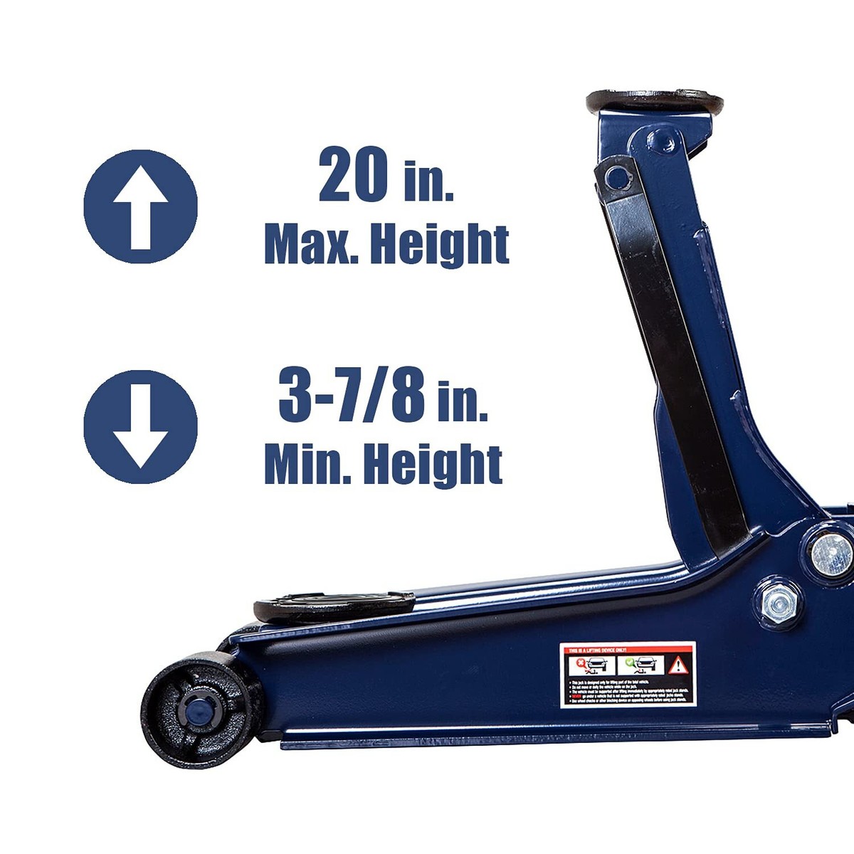 TCE Torin Low Profile Service Floor Jack, Dual Piston Quick Lift
