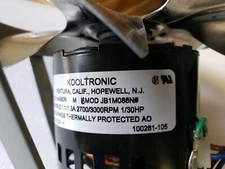 KOOLTRONIC FAN  & MOTOR # JB1M086N#