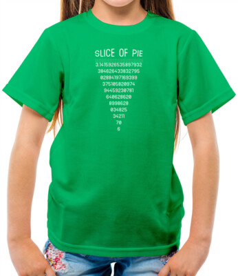 Slice Of Pi Kinder T-Shirt - Torte - Mathe - Mathematik - Nerd - Geek - Torte - Mathe