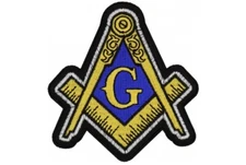 FREE MASON SYMBOL EMBROIDERED IRON ON PATCH**FREE SHIPPING**