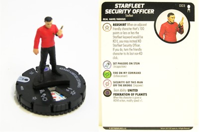 Heroclix - #003 Starfleet Security Officer - Star Trek Away Team The Original Se