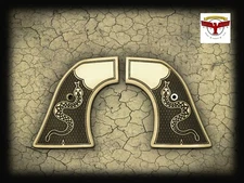 RUGER WRANGLER & SUPER WRANGLER GRIPS ~ MAGNA-TUSK™ Ivory ~ RATTLESNAKE