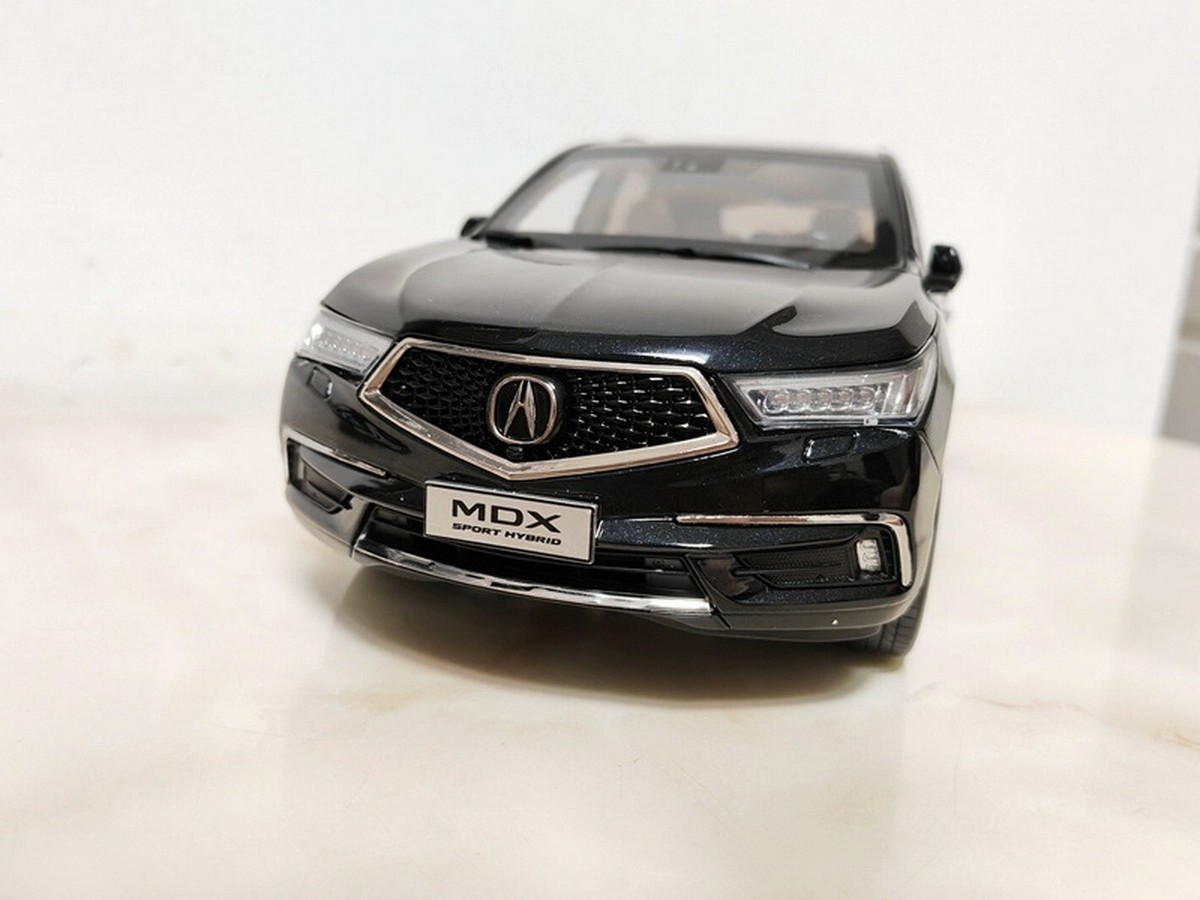 Acura MDX Sport Hybrid 1/18スケールモデルミニカー 1/18 Scale Honda ACURA MDX Black Diecast Car Model Toy Collection