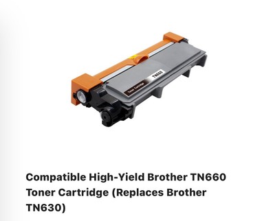 One TN660 Toner Cartridge Ink Black TN 660 TN630 For Brother Printer DCP HL MFC