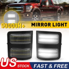Clear Side Mirror White LED Signal Light For 2008-2016 Ford F250 F350 Super Duty