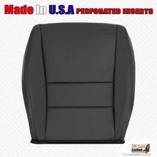 2004 - 2008 For Acura TSX Driver Side Bottom Perforated Leather Seat Cover Black