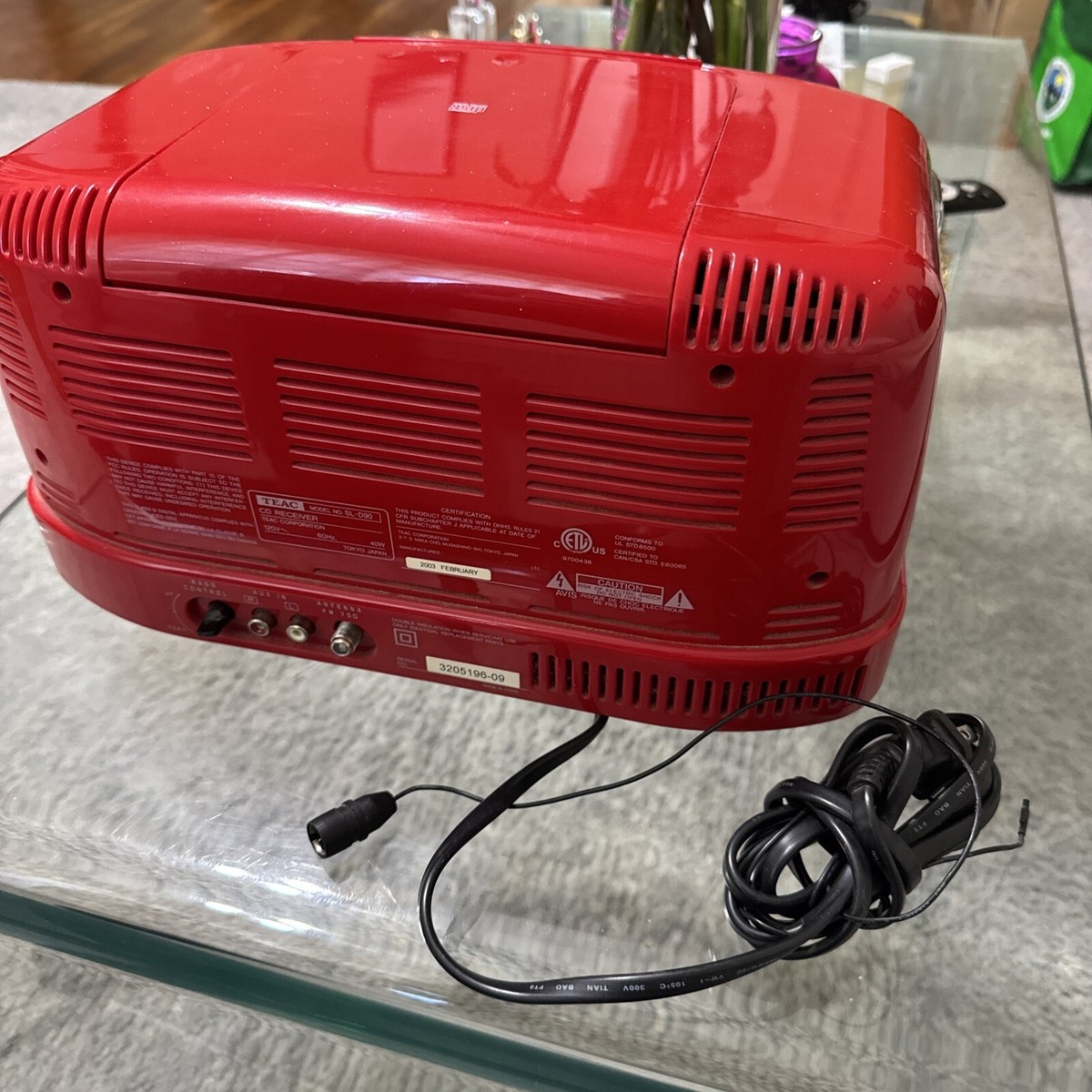 Radio CD Player TEAC SL-D90 Red Retro Design | eBay