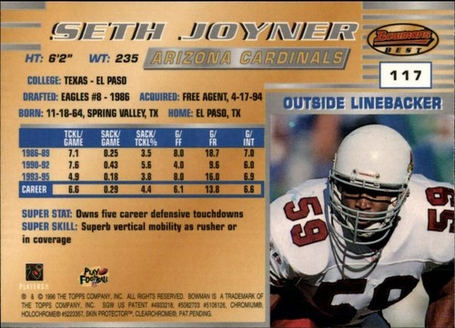 1996 Bowman's Best Football  *COMPLETE YOUR SET*  Pick From List - Picture 232 of 356