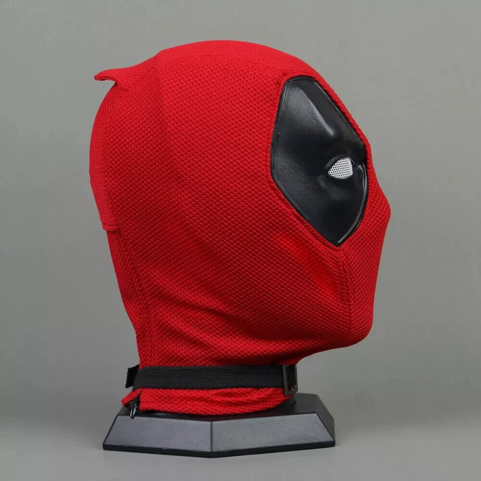 Premium Quality Deadpool cosplay Full Face Mask Breathable Knit Helmet Halloween - Image 4 of 4