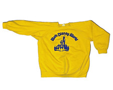Vintage 70s Walt Disney World Sweatshirt Castle Logo Script Spellout