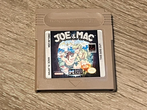 Joe & Mac Nintendo Game Boy Cleaned & Tested Authentic