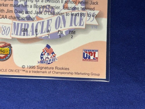 #11 Mike Eruzione signiert 1995 Signature Rookies Miracle on Ice 1980 Goldmedaille - Bild 11 von 11