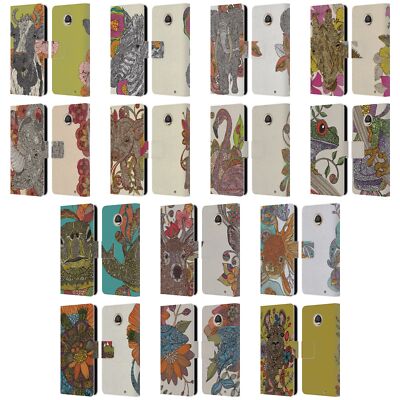 OFFICIAL VALENTINA ANIMALS AND FLORAL LEATHER BOOK CASE FOR MOTOROLA PHONES