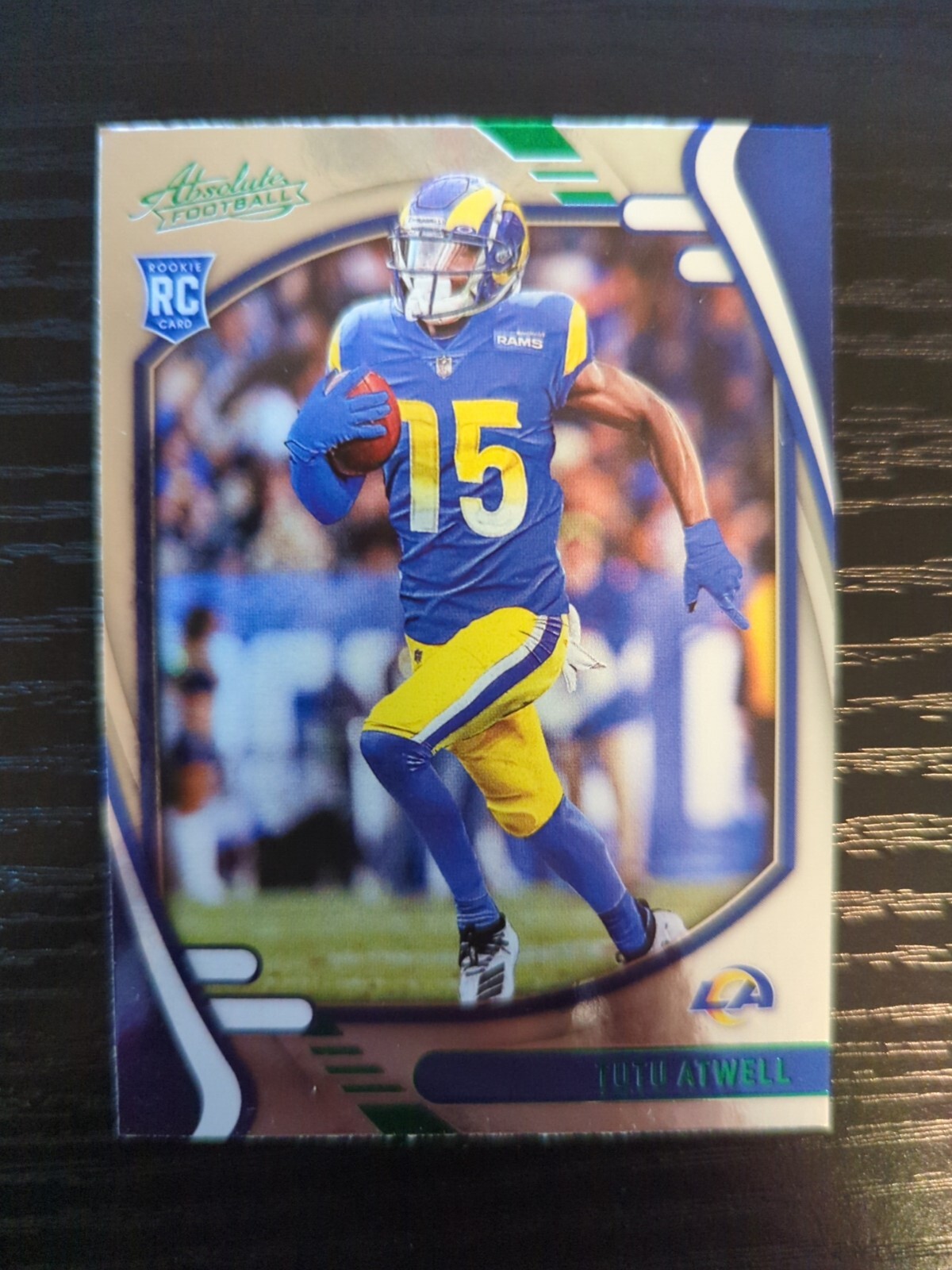 Tutu Atwell Rookie Green 2021 Panini Absolute #119 RC Los Angeles Rams