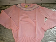 NEW Vintage Currants Jeri-Jo Pink Pullover Sweater Woman's Medium  (6)