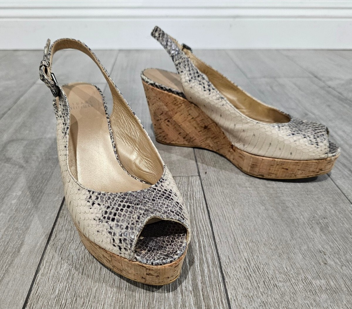 Stuart Weitzman Jean Wedge Platform Sandals, Black Suede Stuart Weitzman Jean wedge main image 2