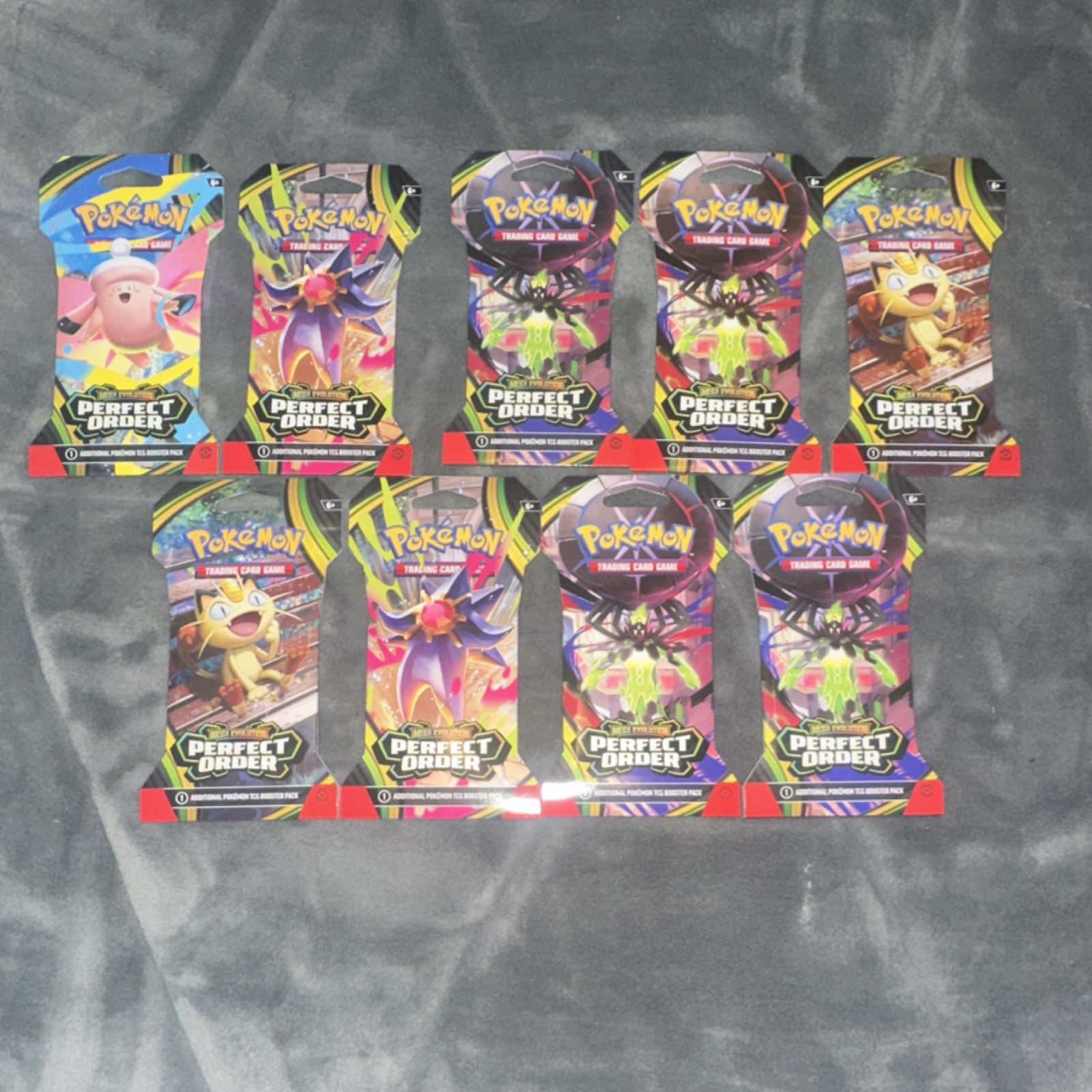 Pokémon TCG Perfect Order Booster Packs Lot of 9 