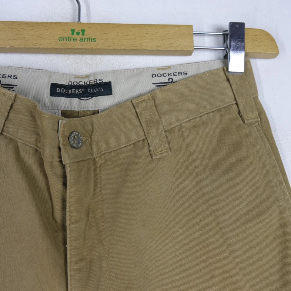 Pantalone DOCKERS Uomo Taglia W29 L32 Uomo Cotone Beige Comodo Casual Logo - Imagen 2 de 4