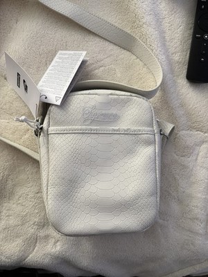 Supreme x Nike Leather Shoulder Bag Snakeskin White SS25 | eBay