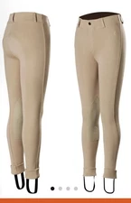 NWT HORZE Nora KIDS Pull On Knee Patch Riding Pants Jods US M 36259-LBR-140