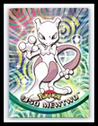 💥 MEWTWO 1999 Topps Pokemon TV Non Holo Animation 1st Series Blue Logo # 150