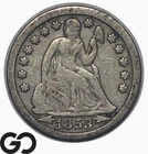 1853 Seated Liberty Dime w/ Arrows
