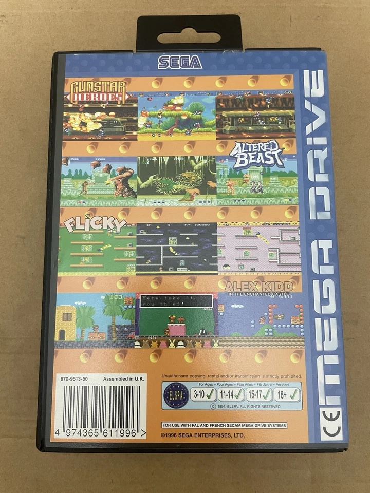 Sega Mega Drive Classic Collection 4 Games Pal Version Fast Despatch Next Day - Image 3 of 4