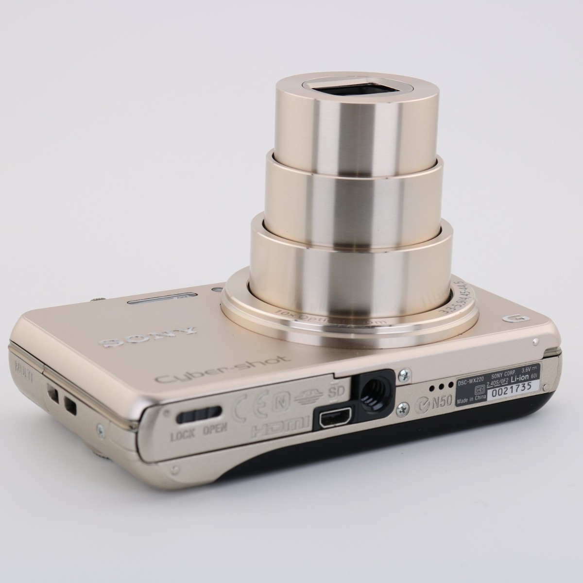 Sony Cyber-shot DSC-WX220 Gold 18.2MP 10x Zoom G Lens Full HD