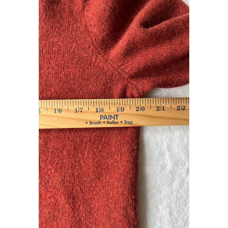 Suéter Cuello en V Negro Marrón 1826 Para Hombre Mediano M Rojo Mezcla Lana de Cordero Foto 4 de 4