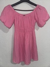 Forever 21 Womens Pink Summer Dress Size  Small Stretchy Lined B80