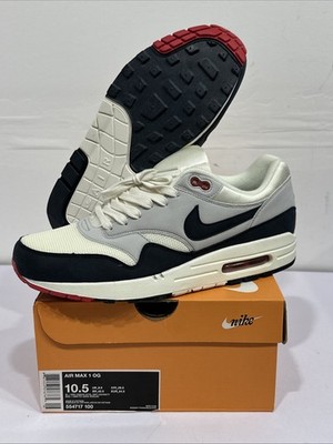 2013 NIKE AIR MAX 1 OG WHITE OBSIDIAN 554717-100 OBSIDIAN RETRO