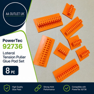 PowerTec 92736 Seitenspannabzieher Klebepad-Set 8-teilig