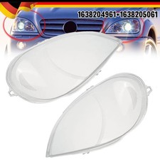 Scheinwerferglas Streuscheibe Abdeckung F&uuml;r Mercedes-Benz ML Klasse W163 02-05 .