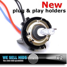 13+ Volkswagen MK7 Golf GTi H7 HID Bulbs Holders Adapters Halogen Headlights H7